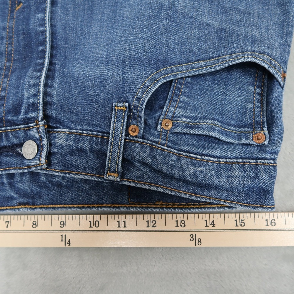 Levi's Jeans Mens 33x32 Fits 32x30 Blue 512 Slim Taper Classic Medium Wash - Picture 9 of 10